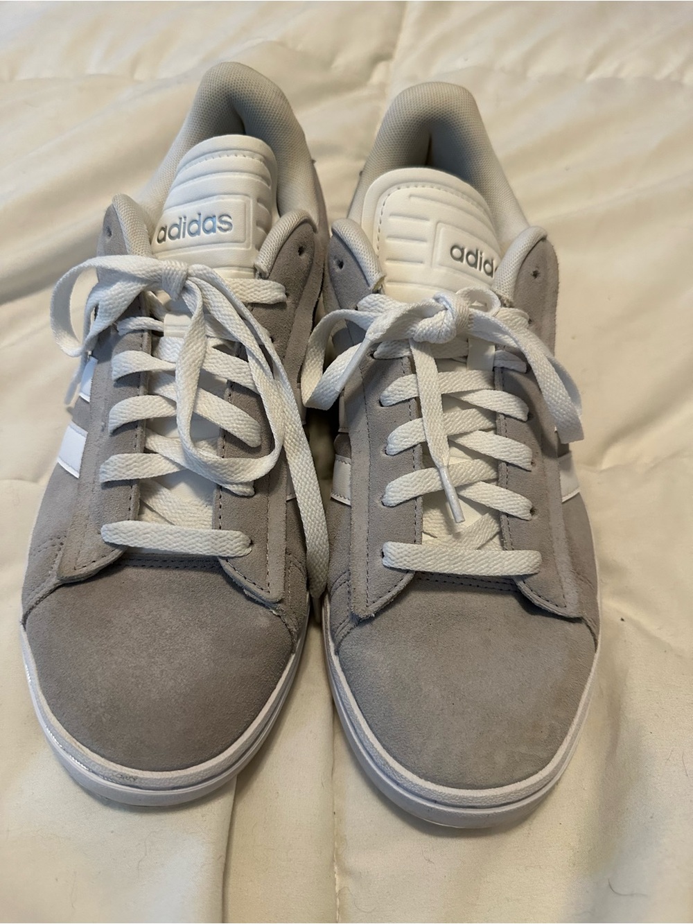 Women's Adidas Grand Court Alpha Grey White Comfy Casual Shoe / Size 11 (my44)